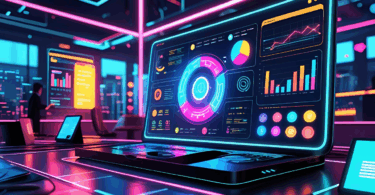 Digital-dashboard-showing-AI-trends-voice-search-and-IoT-insights-for-modern-businesses
