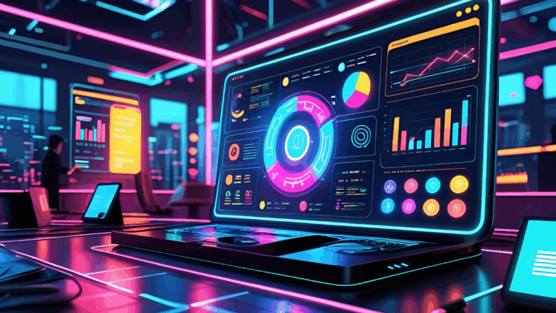 Digital-dashboard-showing-AI-trends-voice-search-and-IoT-insights-for-modern-businesses